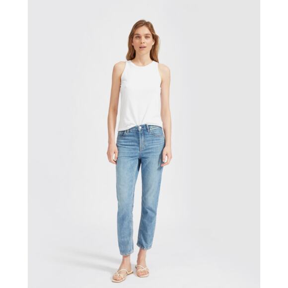 Everlane Light Wash Organic Cotton The Relaxed Straight Fit Jean Size 30 - Picture 1 of 11